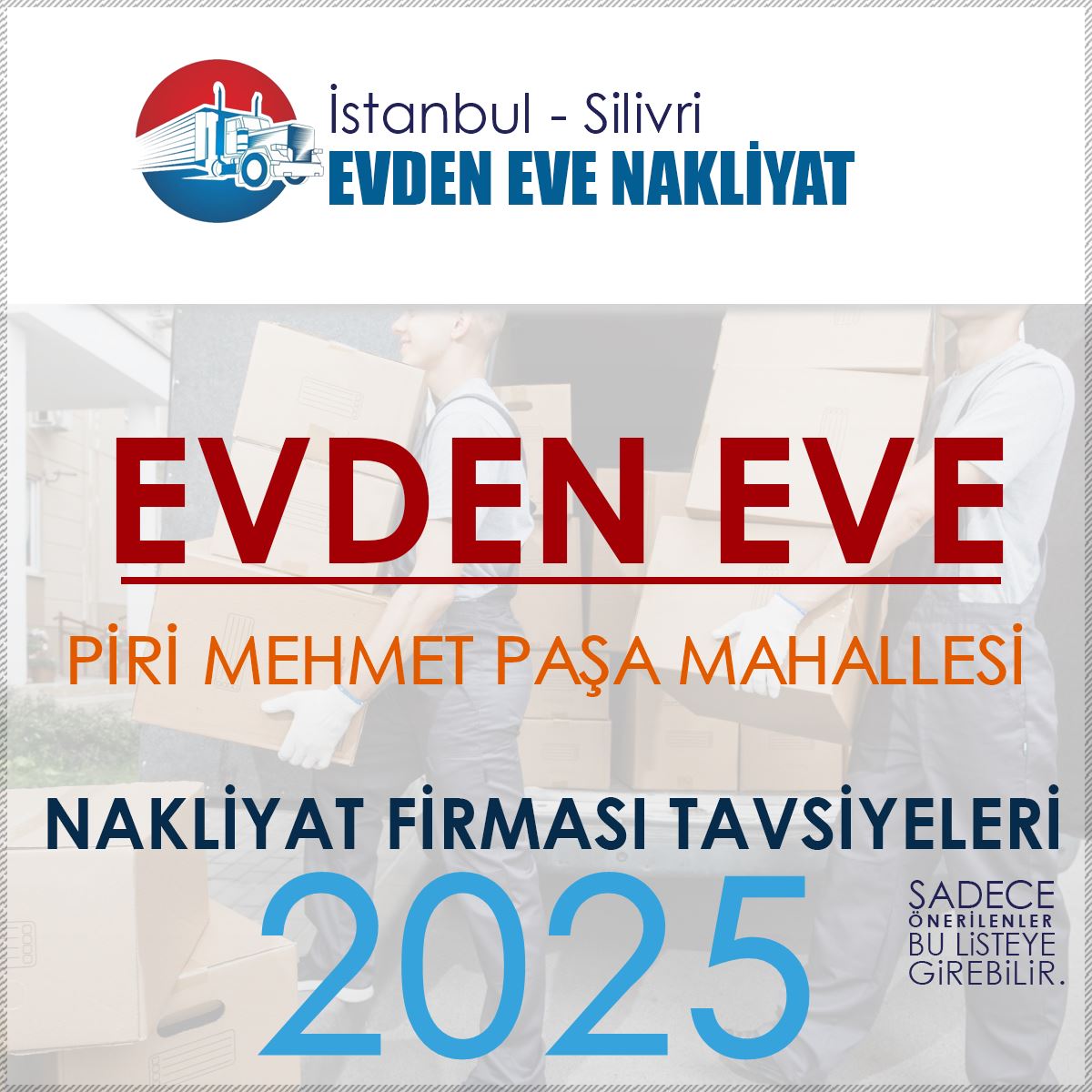 Piri Mehmet Paşa Evden Eve Nakliyat Firmaları